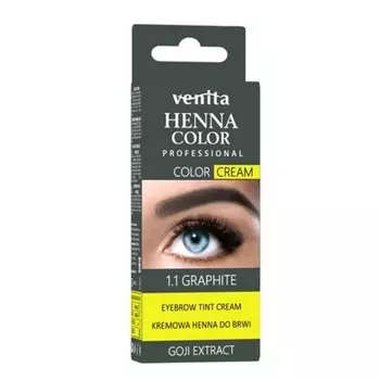Крем-краска на основе хны для бровей и ресниц в цвете Cream 1.1 Графит 30 г Ven Assorted