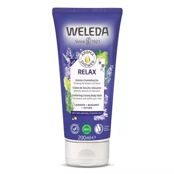 Кремообразный гель для душа aroma shower relax Weleda, 200 мл