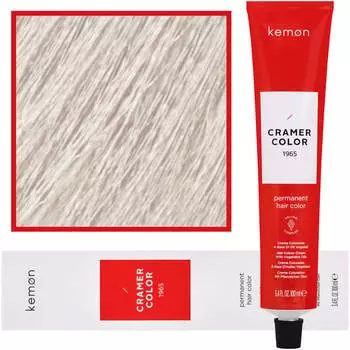 Кремовая краска для волос с растительными маслами 1008 Pearl Ultra-Lightener, 100 мл Kemon, Cramer Color