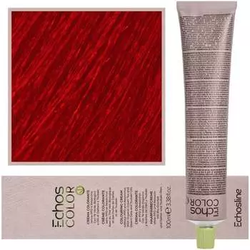 Кремовая, стойкая краска для волос с пчелиным воском 100мл ROSSO Красный Echosline, Estyling Echos Color, Echosline Estyling