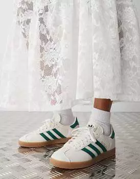 Кремовые кроссовки adidas Originals Gazelle