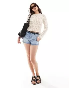 Кремовый топ крючком Vero Moda