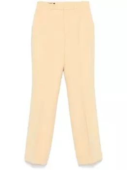 Креповые брюки из шерсти Gucci, желтый