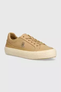 Кросовки Tommy Hilfiger, бежевый