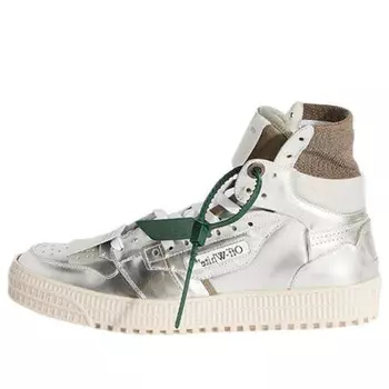 Кроссовки 3.0 off-court high 'silver brown green' Off-White, серебряный