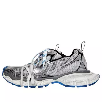 Кроссовки 3xl sneakers ' grey, white and blue mesh and polyurethane' Balenciaga, серый