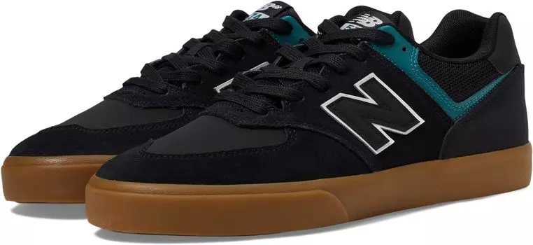 Кроссовки 574 Vulc New Balance, цвет Black/Vintage Teal