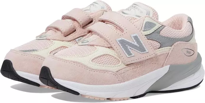 Кроссовки 990V6 Hook-and-Loop New Balance, цвет Pink Haze/White