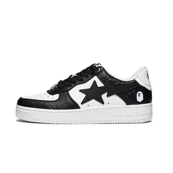 Кроссовки A BATHING APE Skateboarding Shoes Men Low-top, синий/белый