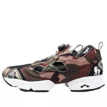 Кроссовки aape x pump fury 'camo black white' Reebok, камуфляж