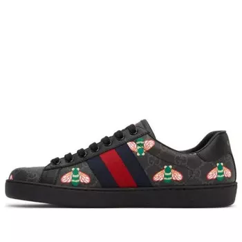 Кроссовки ace 'bee print' Gucci, черный