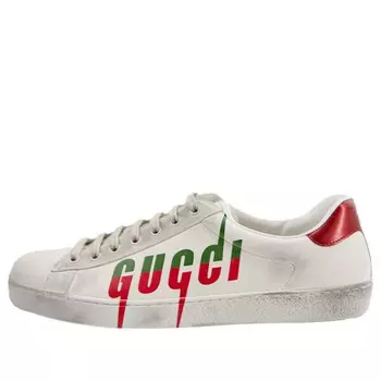 Кроссовки ace ' blade - distressed white' Gucci, белый