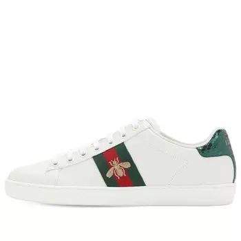 Кроссовки ace embroidered 'bee' Gucci, белый