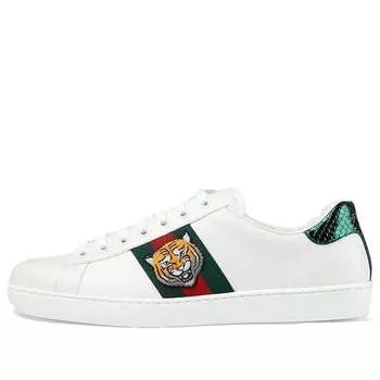 Кроссовки ace embroidered Gucci, белый