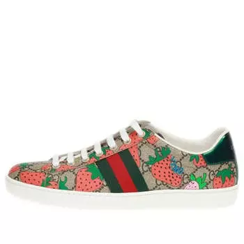 Кроссовки ace Gucci, коричневый