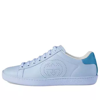 Кроссовки ace 'interlocking g - blue' Gucci, синий