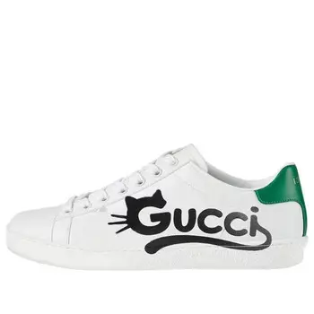 Кроссовки ace 'kitten logo' Gucci, белый