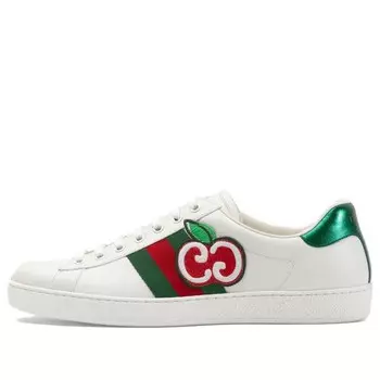 Кроссовки ace low 'gg apple patch - white' Gucci, белый