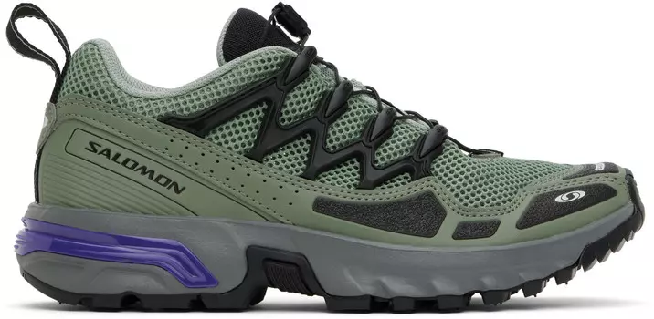 Кроссовки ACS OG цвета хаки Salomon, Green milieu/Agave green/Liberty