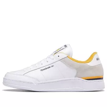 Кроссовки ad court 'white gray yellow' Reebok, белый