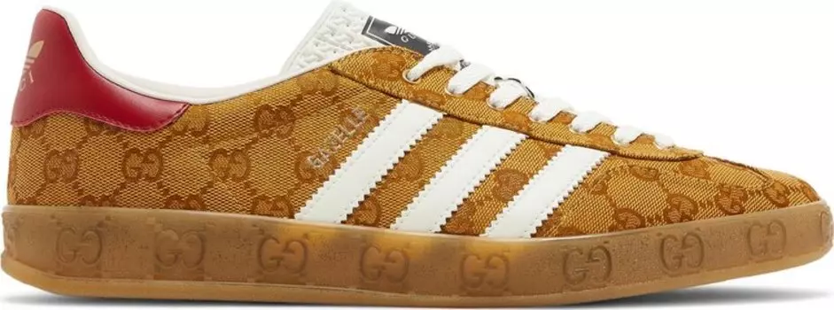 Кроссовки Adidas Adidas x Gucci Gazelle 'GG Monogram', коричневый