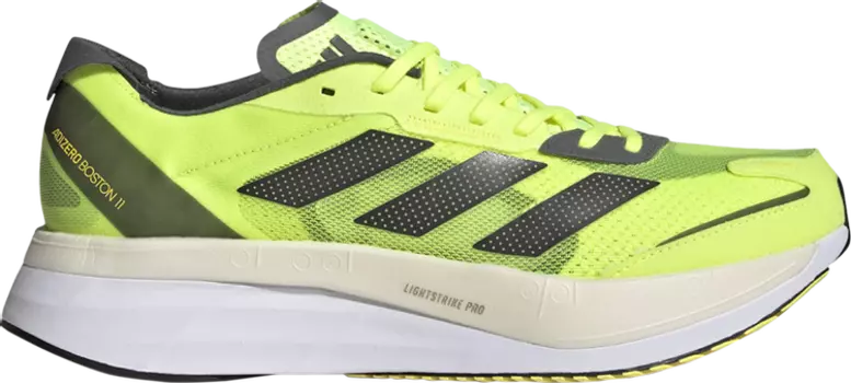 Кроссовки Adidas Adizero Boston 11 'Solar Yellow Night Metallic', желтый