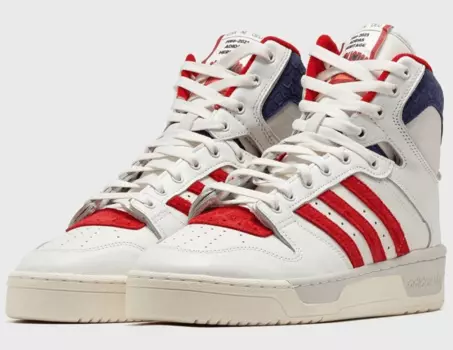 Кроссовки Adidas Conductor Hi, белый/алый/серый