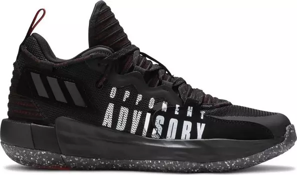 Кроссовки Adidas Dame 7 'EXTPLY - Opponent Advisory - Black Vivid Red', черный