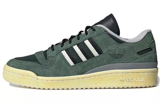 Кроссовки Adidas Hikari Shibata X Forum 84 Low 'Green Off White', темно-зеленый