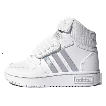 Кроссовки Adidas Hoops Mid 3.0 AC Synthetic, белый/серебристый