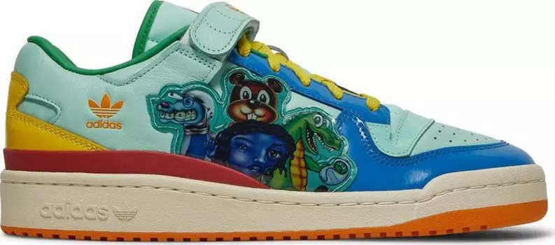 Кроссовки Adidas Kerwin Frost x Forum Low 'Benchmates', зеленый