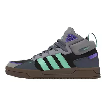Кроссовки Adidas Neo 100DB Mid, серый/фиолетовый