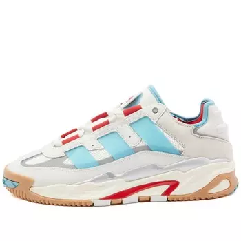 Кроссовки Adidas Originals Niteball Unisex, белый/красный/голубой