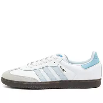 Кроссовки Adidas Samba Og, белый/голубой