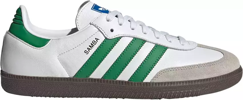 Кроссовки Adidas Samba OG, белый/зеленый