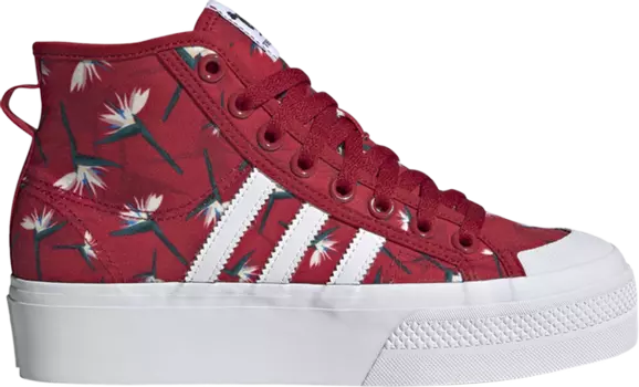 Кроссовки Adidas Thebe Magugu x Wmns Nizza Platform Mid 'Birds of Paradise', красный