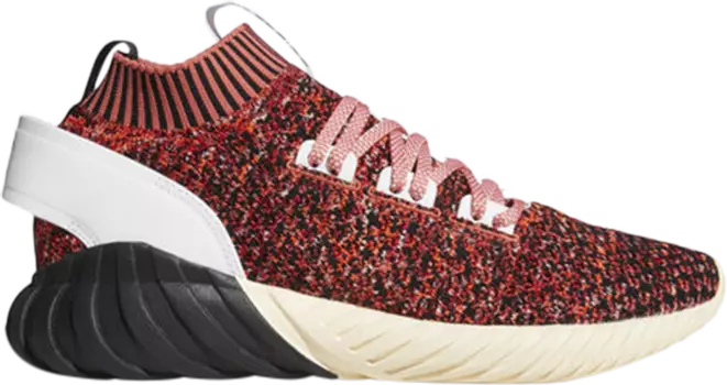 Кроссовки Adidas Tubular Doom Sock Primeknit 'Ecru Tint', красный