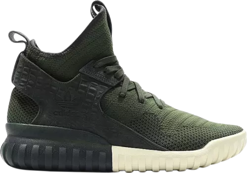 Кроссовки Adidas Tubular X Primeknit, зеленый