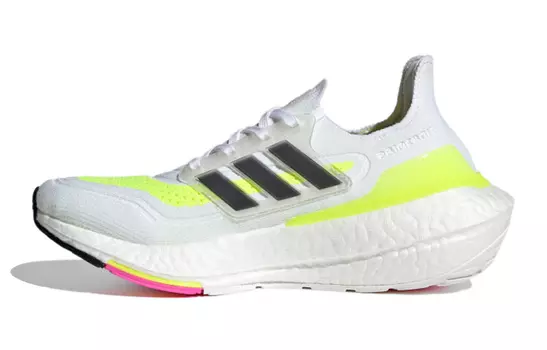 Кроссовки Adidas Ultraboost 21 Unisex, серый/черный/желтый