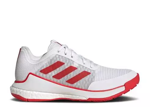 Кроссовки Adidas WMNS CRAZYFLIGHT 'WHITE VIVID RED', белый
