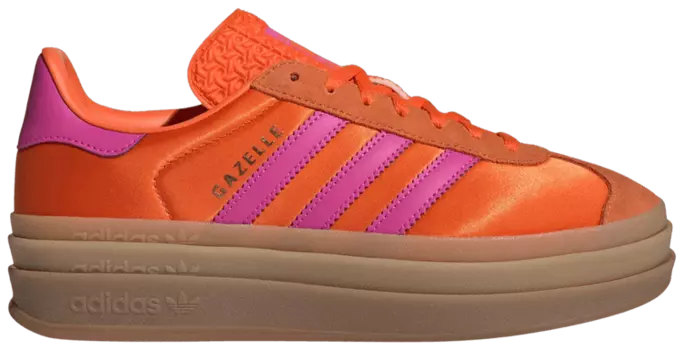 Кроссовки adidas Wmns Gazelle Bold 'Orange Lucid Fuchsia Satin', оранжевый