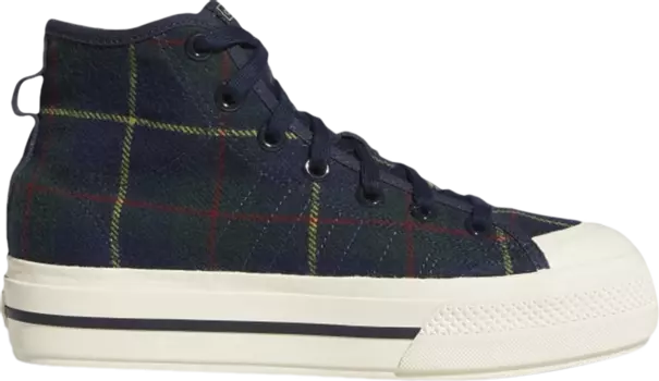 Кроссовки Adidas Wmns Nizza RF Platform Mid 'Plaid', синий