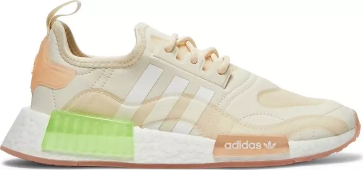 Кроссовки Adidas Wmns NMD_R1 'Wonder White Signal Green', кремовый