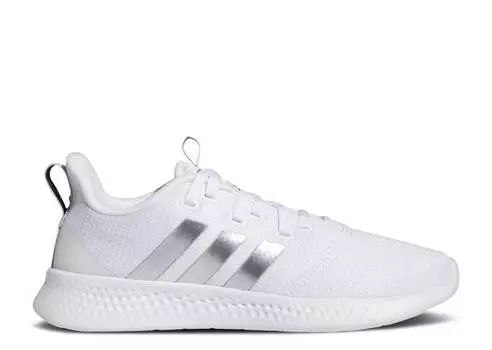 Кроссовки Adidas WMNS PUREMOTION WIDE 'WHITE SILVER METALLIC', белый