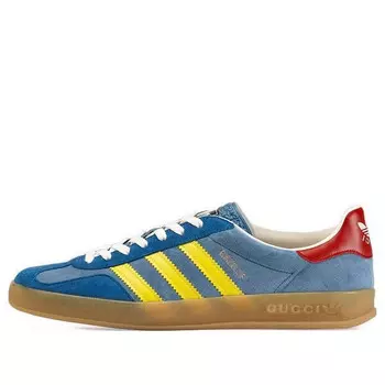 Кроссовки adidas x gazelle 'light blue suede' Gucci, голубой