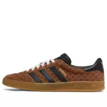 Кроссовки adidas x gazelle 'square gg monogram' Gucci, коричневый
