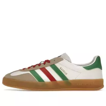 Кроссовки adidas x gazelle 'white green red' Gucci, белый