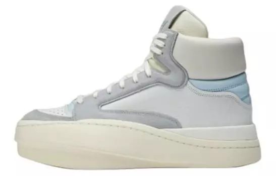 Кроссовки Adidas Y-3 Centennial High Off White Light Grey Cream White, светло-серый