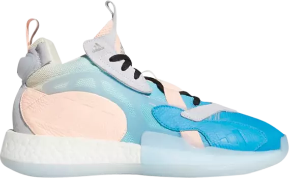Кроссовки Adidas ZoneBoost 'Aeroblue Clear Orange', синий