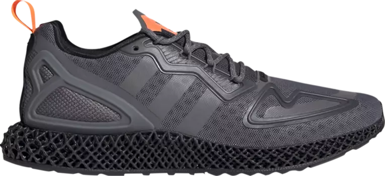 Кроссовки Adidas ZX 2K 4D 'Grey Solar Orange', серый
